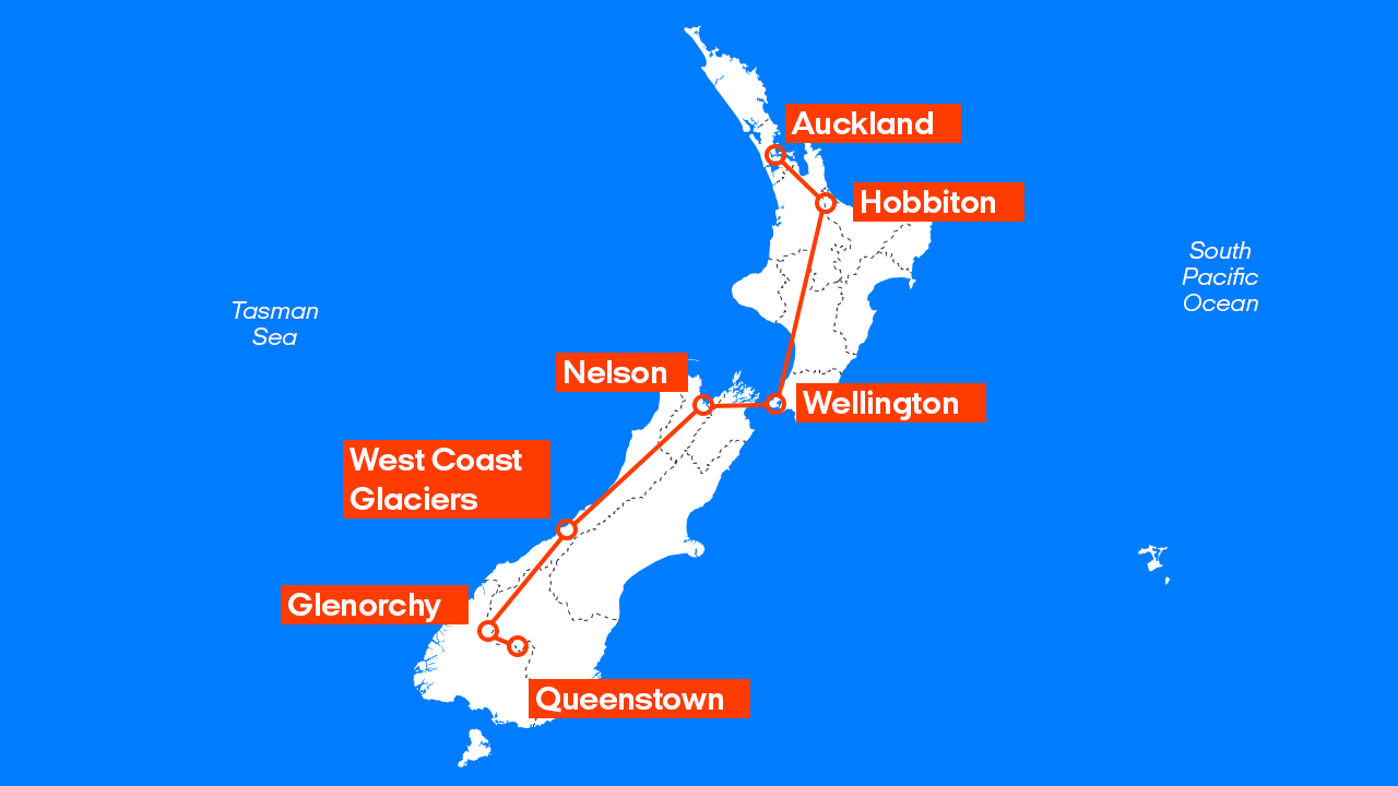 Road trip New Zealand North & South 2 weeks KILROY