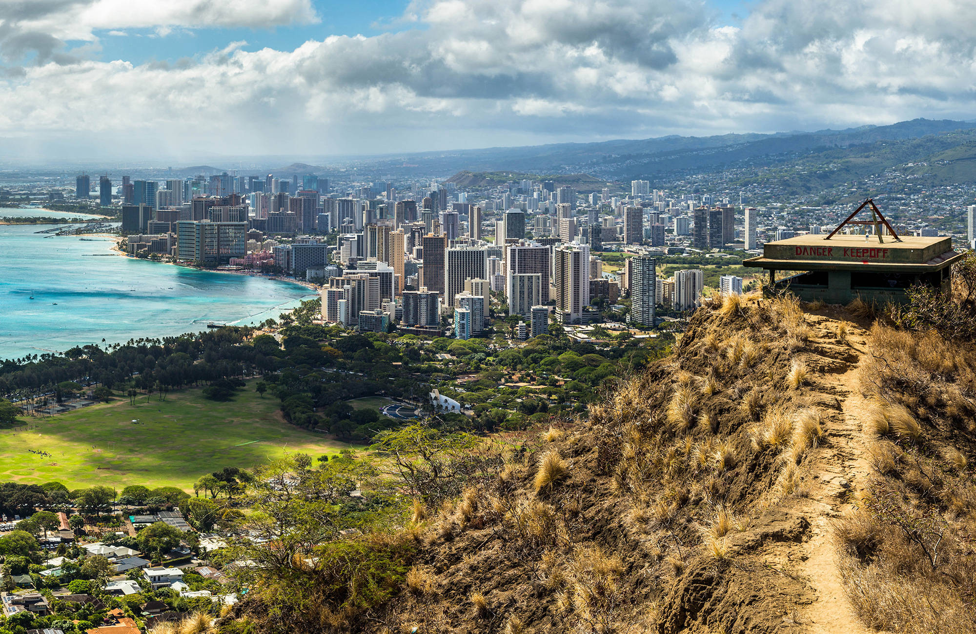 The skyline of Honolulu