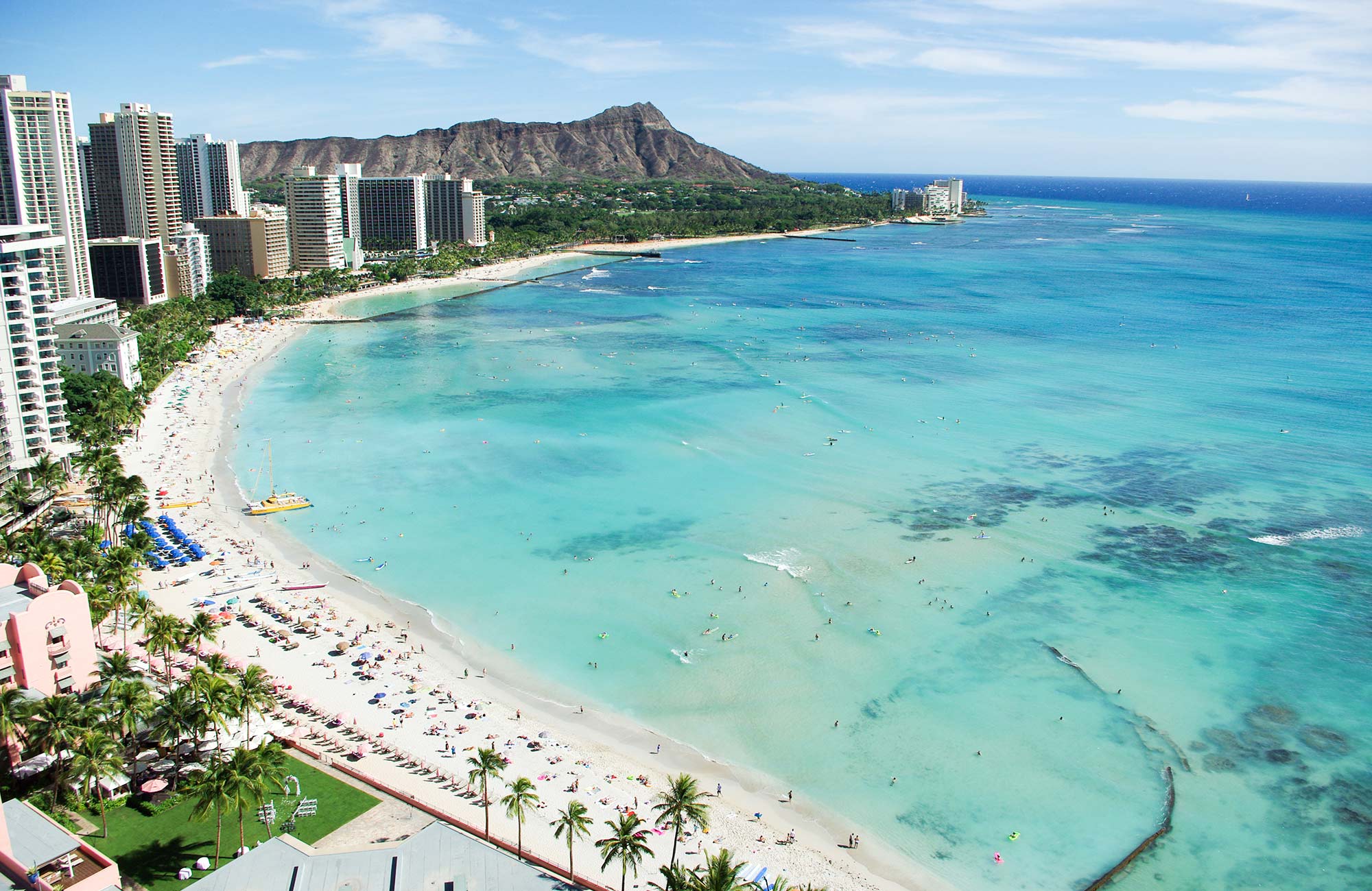 The Coastline and skyline at Hawaii