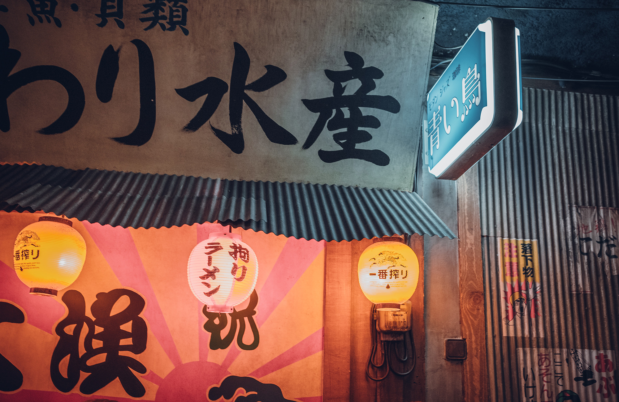 see the lamps while studying in japan