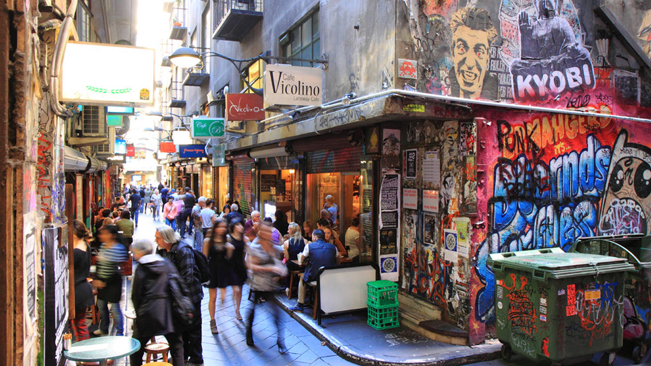 the lanes in melbourne are cosy and full of cafes and restaurants that you should enjoy while studying in melbourne