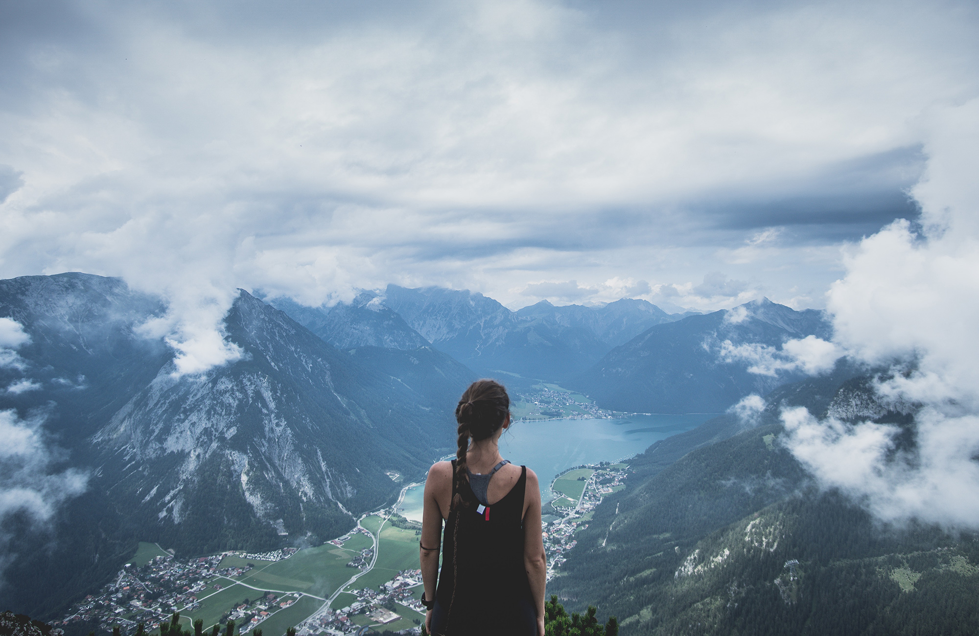 austria-mountain-woman-viewing-cover