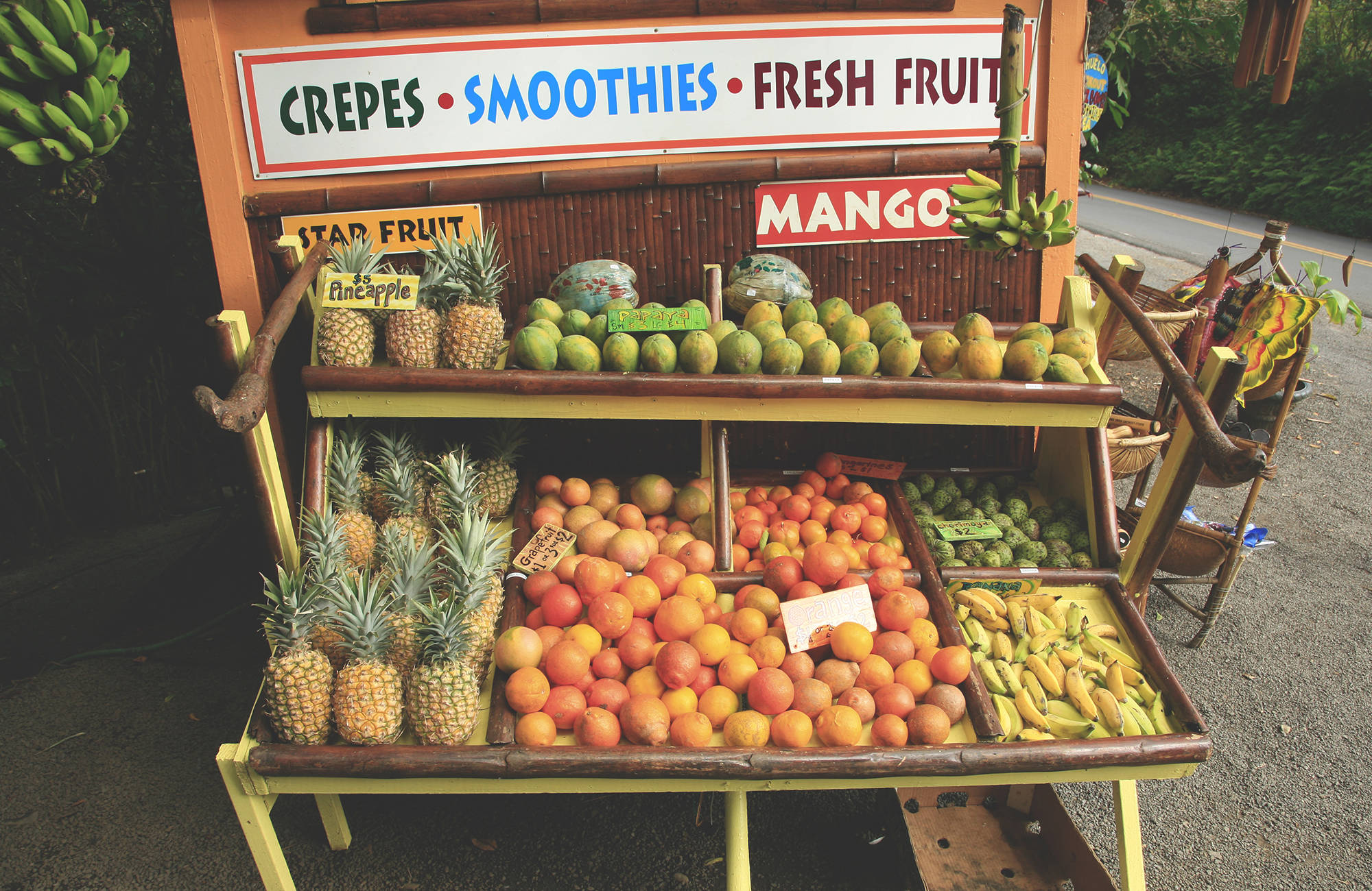 Fruit stand in Hawaii