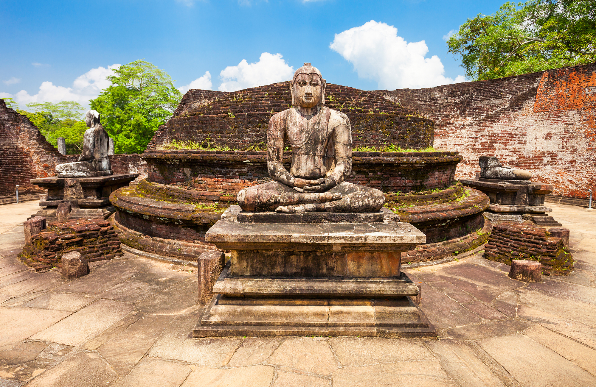 Polonnaruwa temple in Sri Lanka