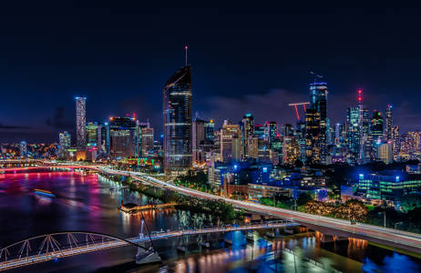 enjoy Brisbane by night while you study in Brisbane