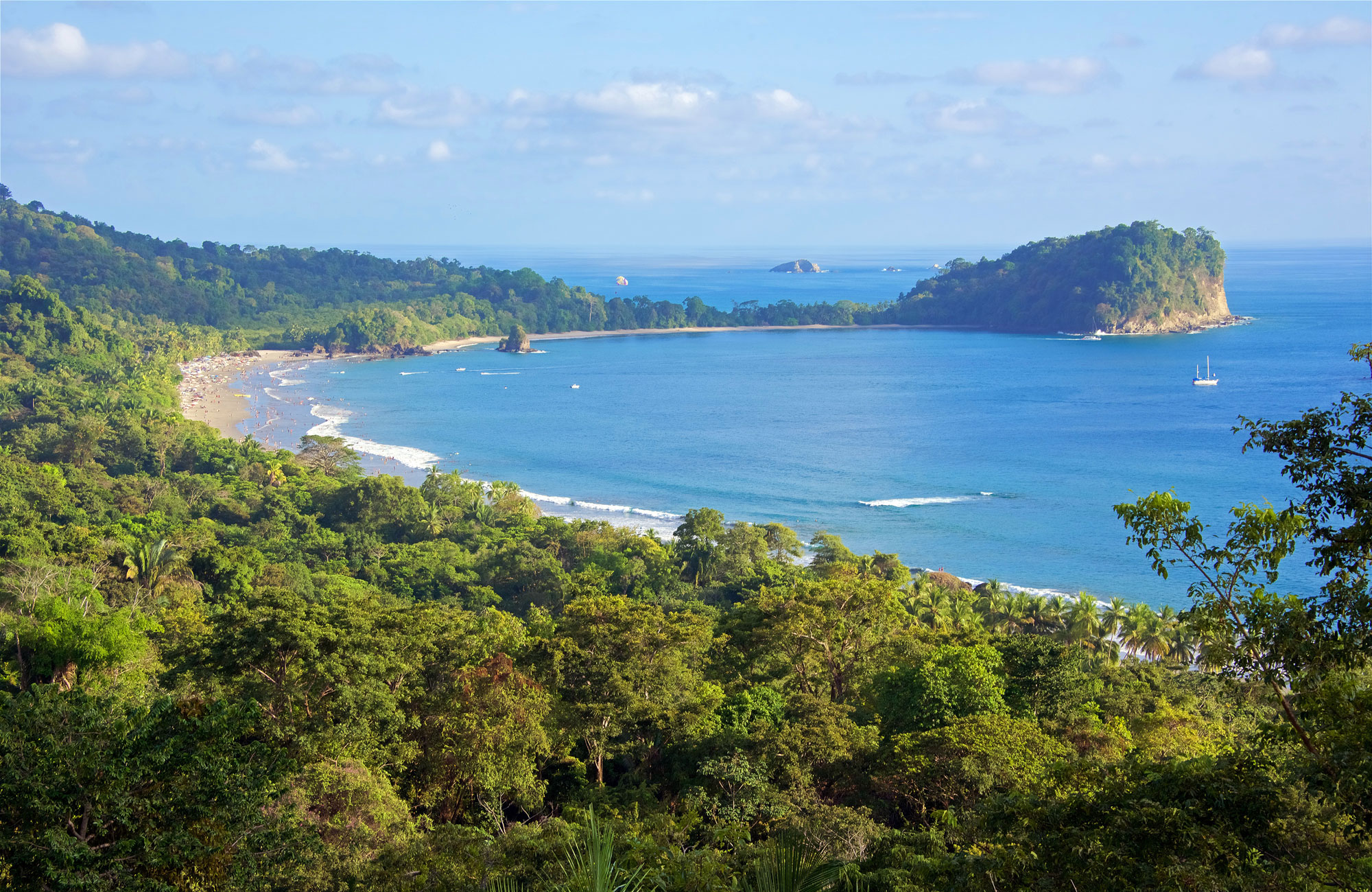 Jungle and beach in Costa Rica, Central America