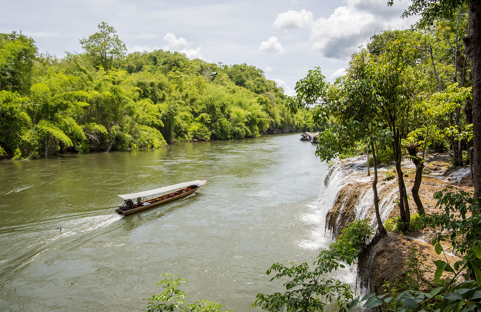 Sai Yok National Park River And Waterfall