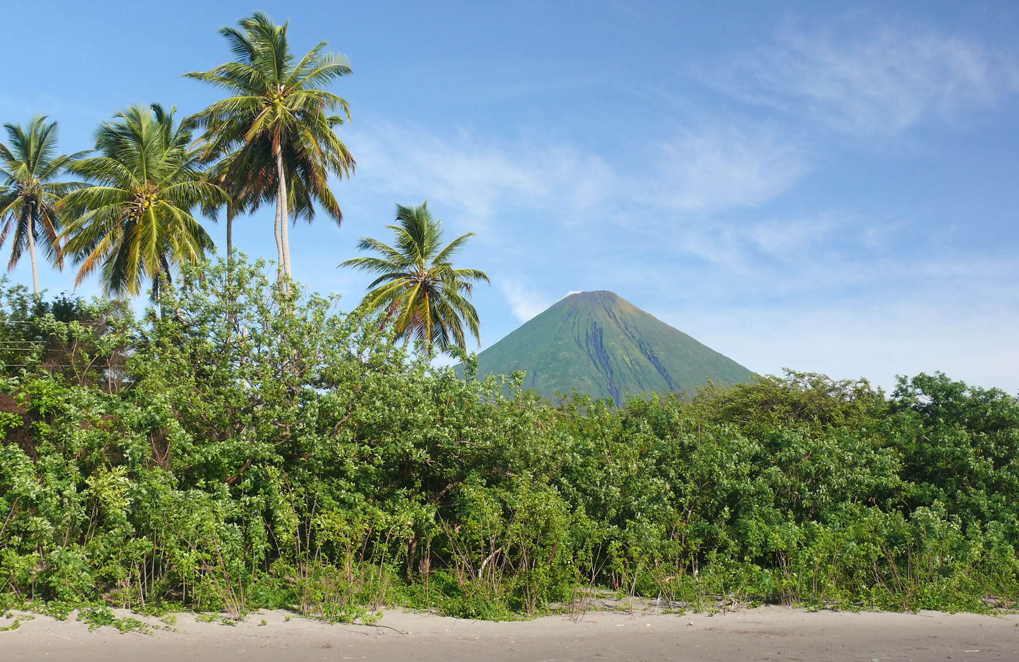 Nicaragua Isla De Ometepe Beach Volcano