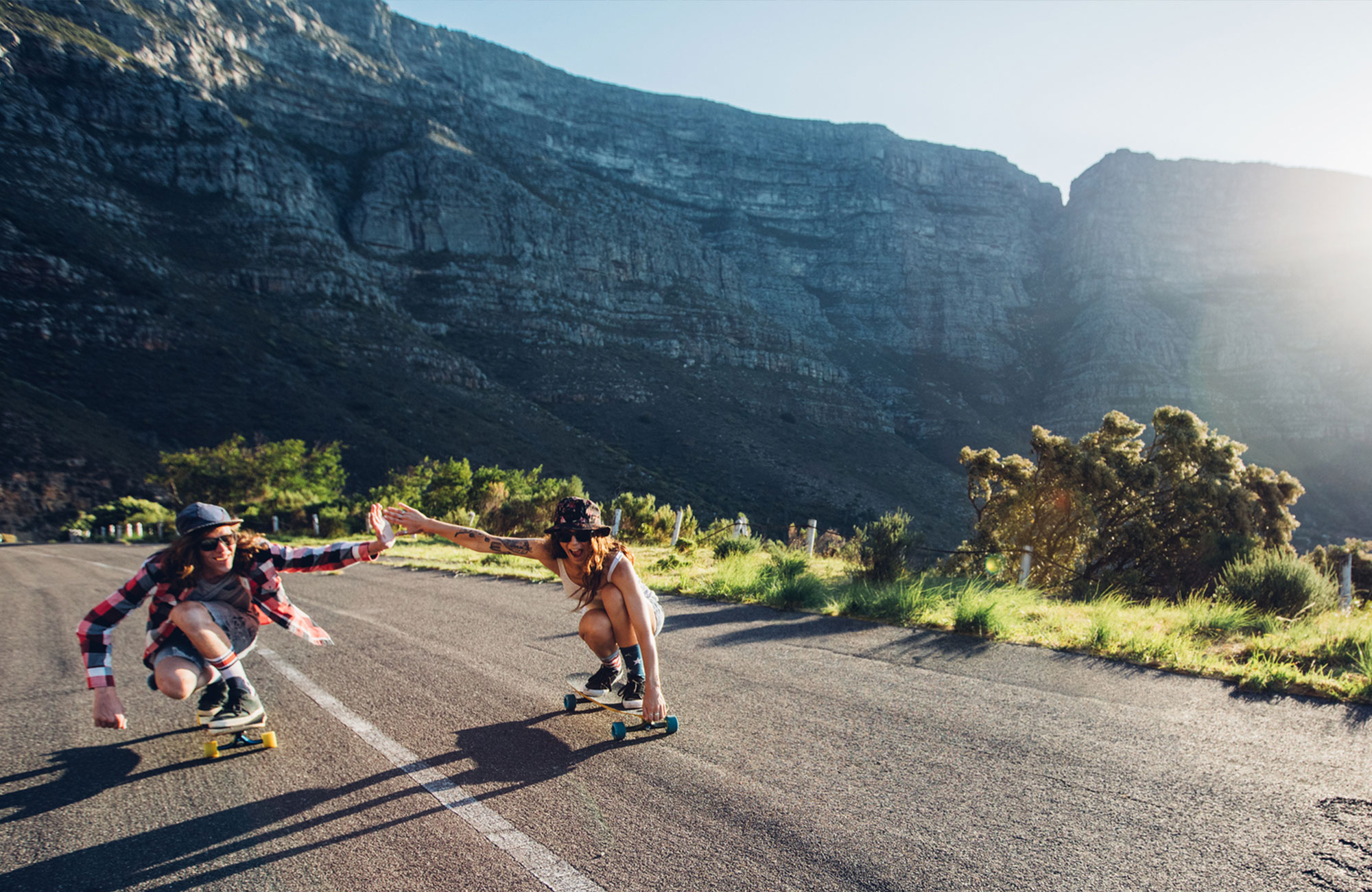 happy partnership between girl and guy