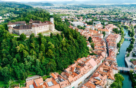 Enjoy the view of Ljubljana from above