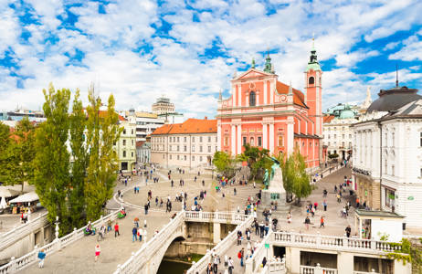 Explore the old cathedral of Ljubljana