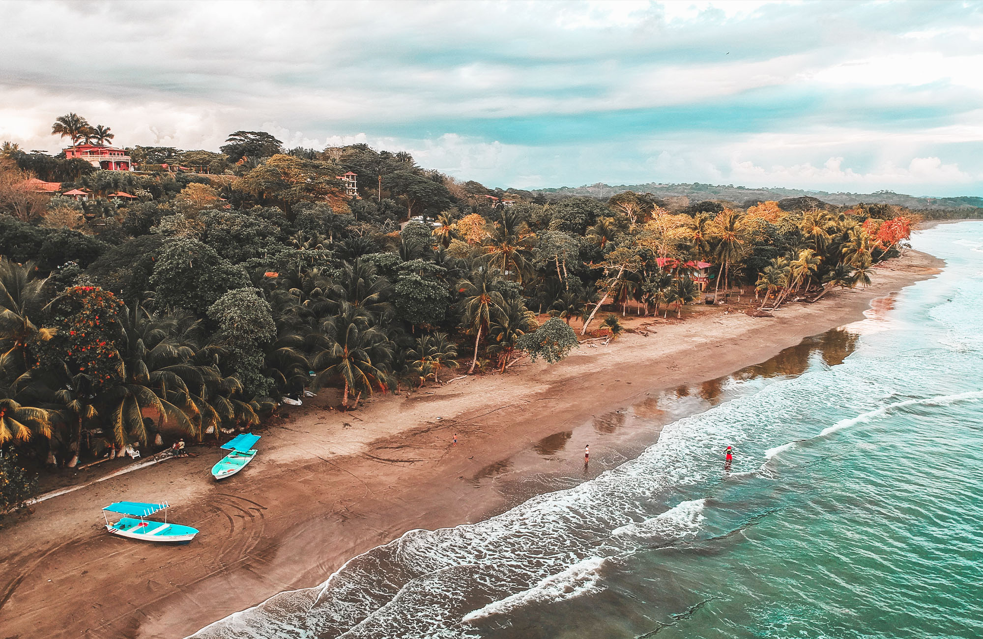 Remote beach and jungle in Costa Rica