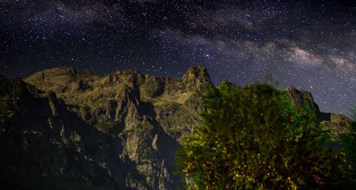 The beautiful night sky is something else in the mountains of Albania