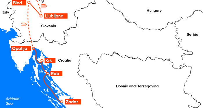 Balkan Itinerary Slovenia Croatia New