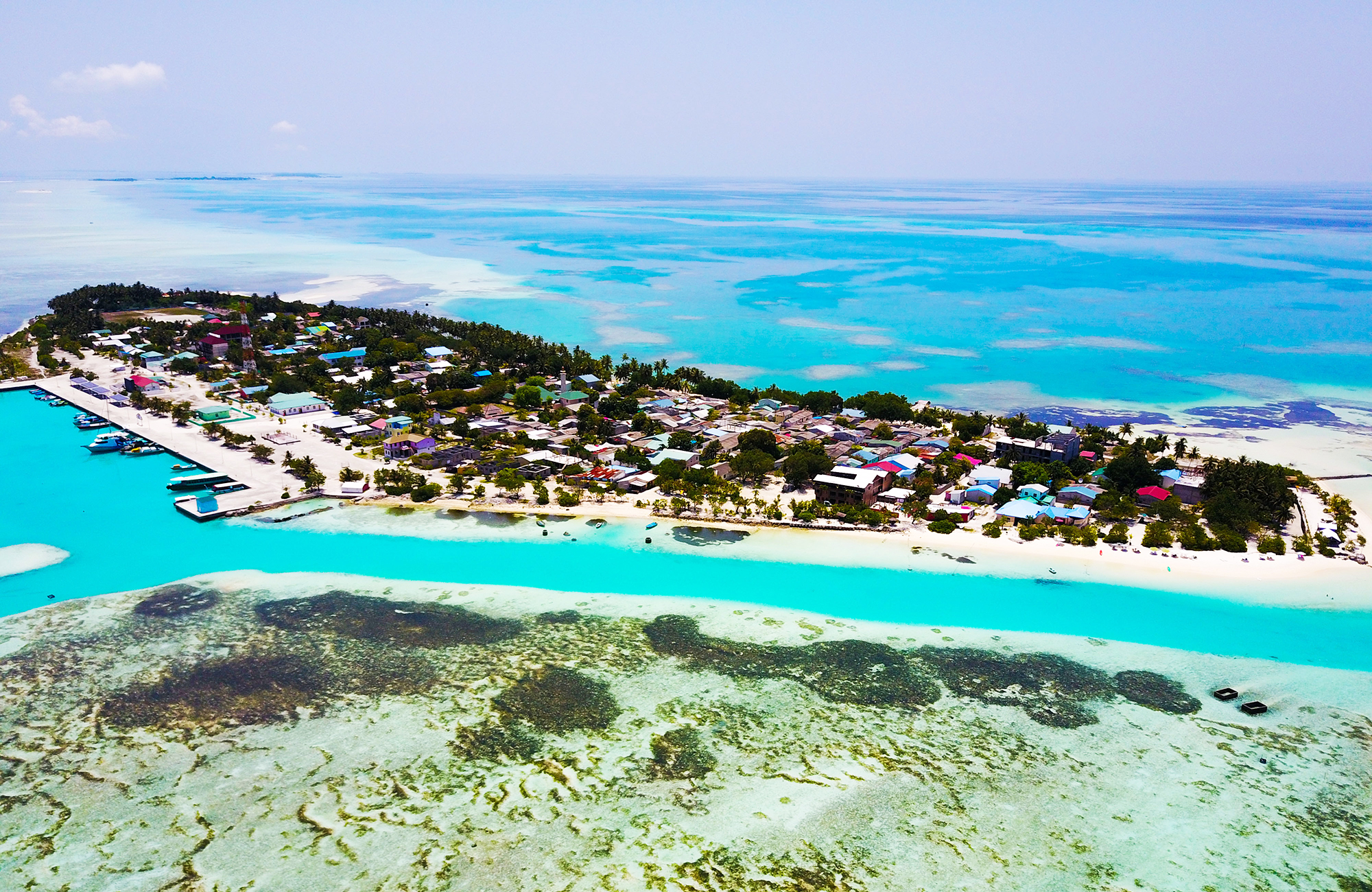 Drone View Dhiffushi Maldives