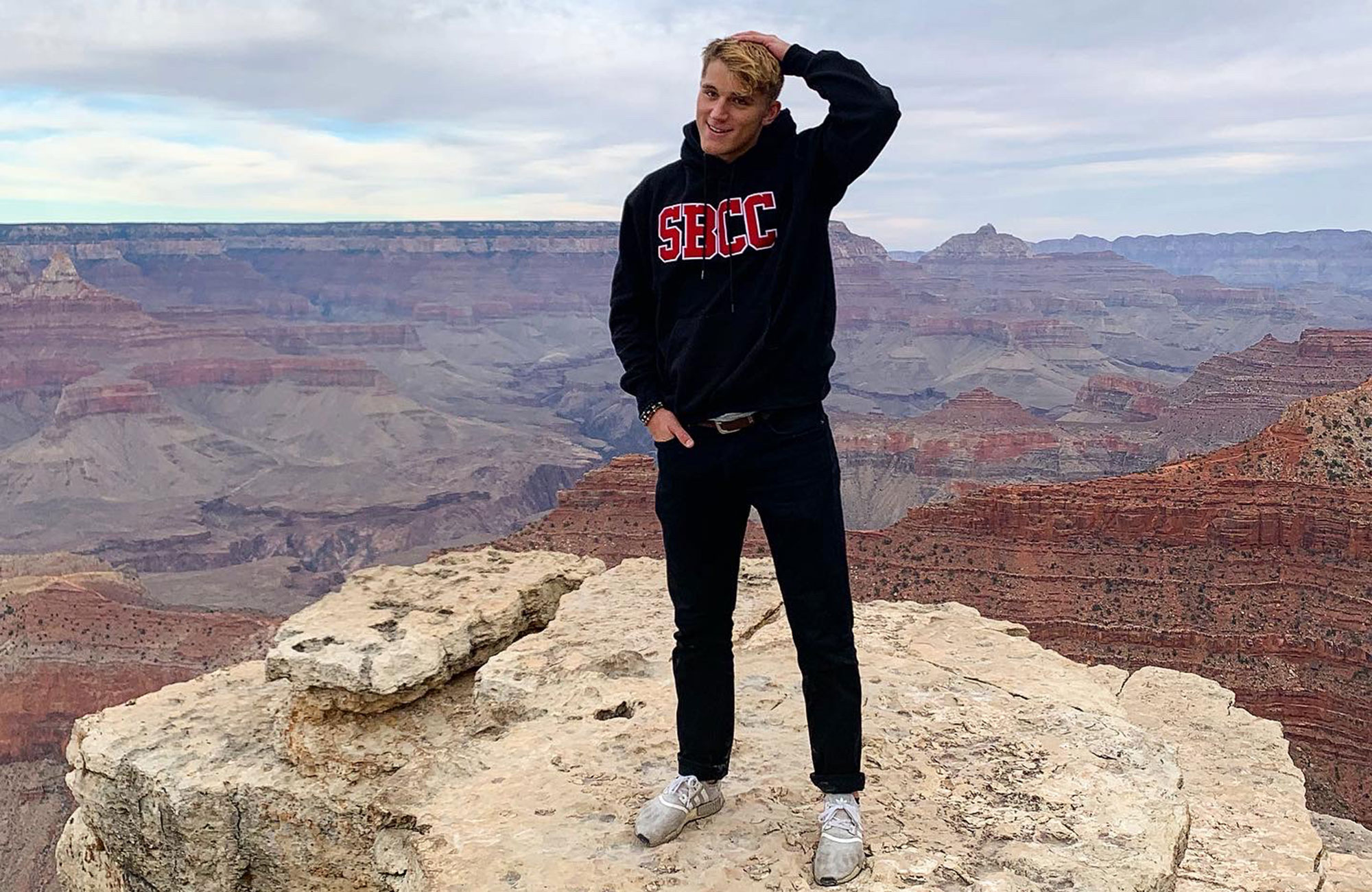 sbcc student at the grand canyon