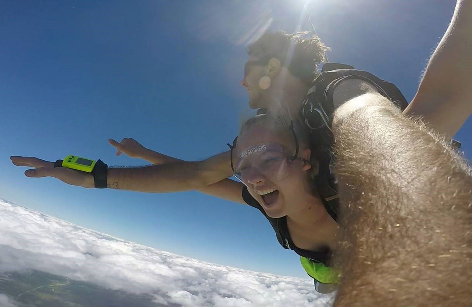 sofia skydiving while studying at university of technology sydney in australia