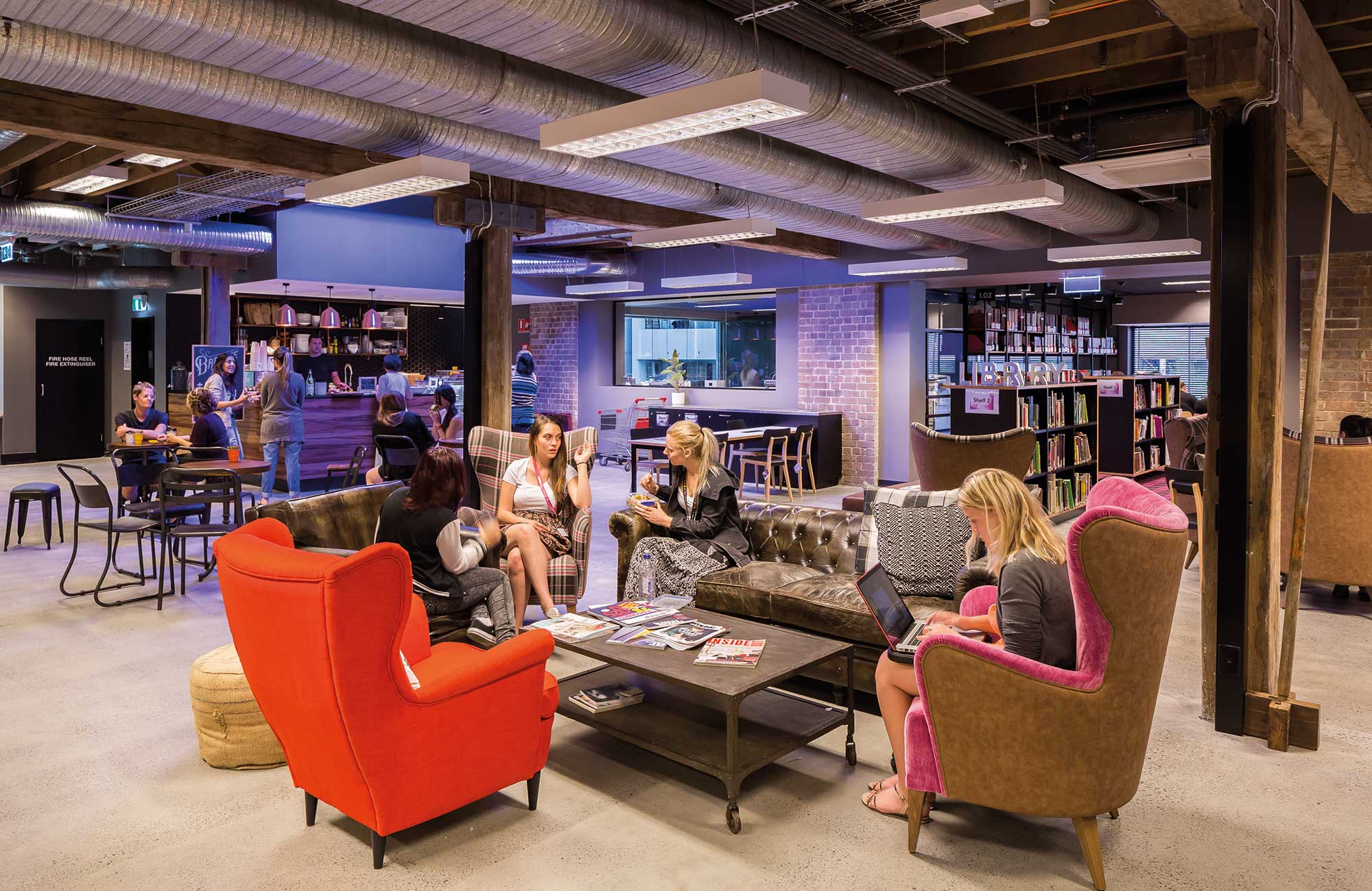 Students socialising at Torrens University