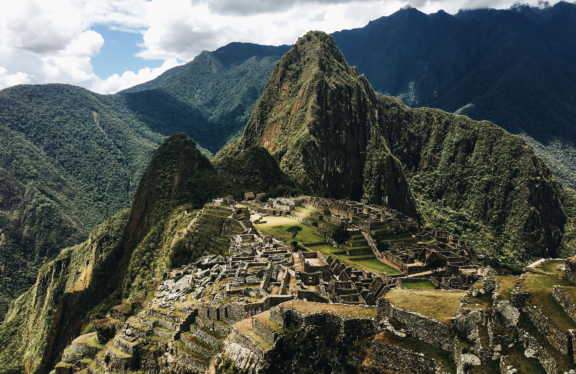 View over Machu Picchu in Peru