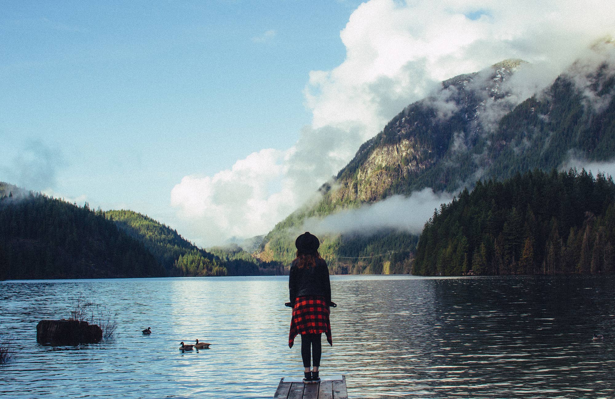 canada-buntzen-lake-girl-planning-where-to-cover