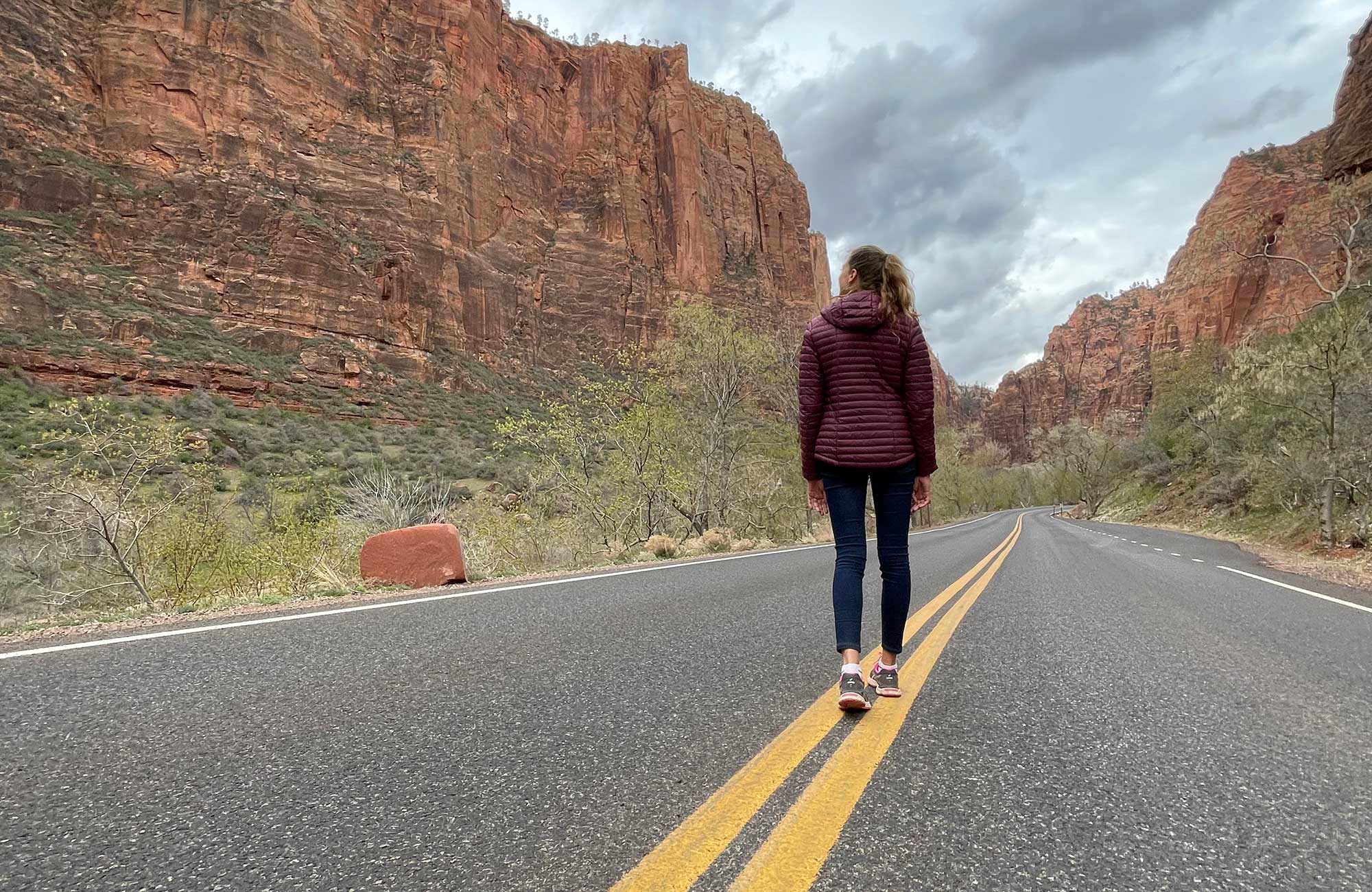 Charlotte Walking On The Street