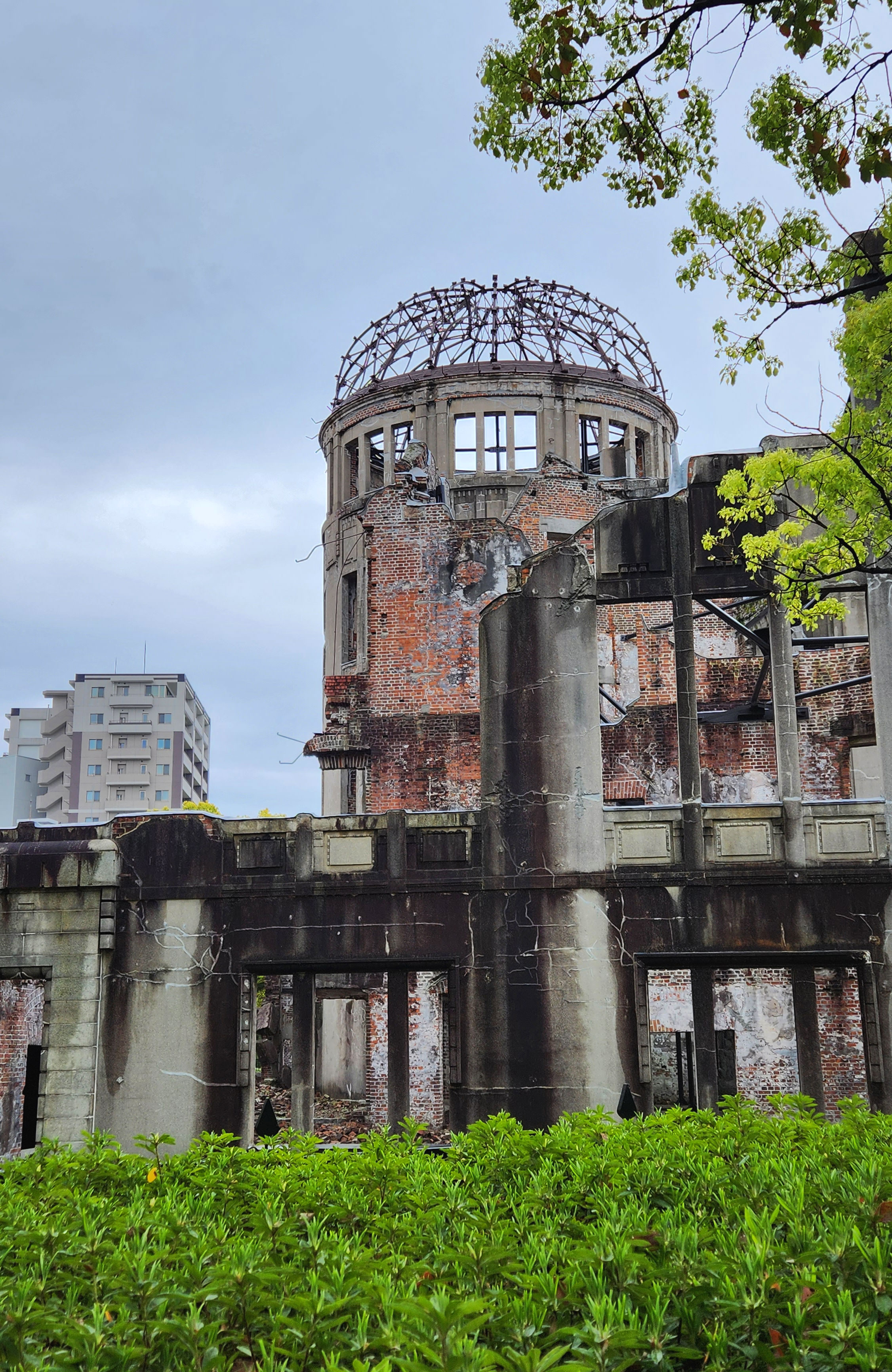 A-bomb dome in downtown Hiroshima near the peace memorial park and museum