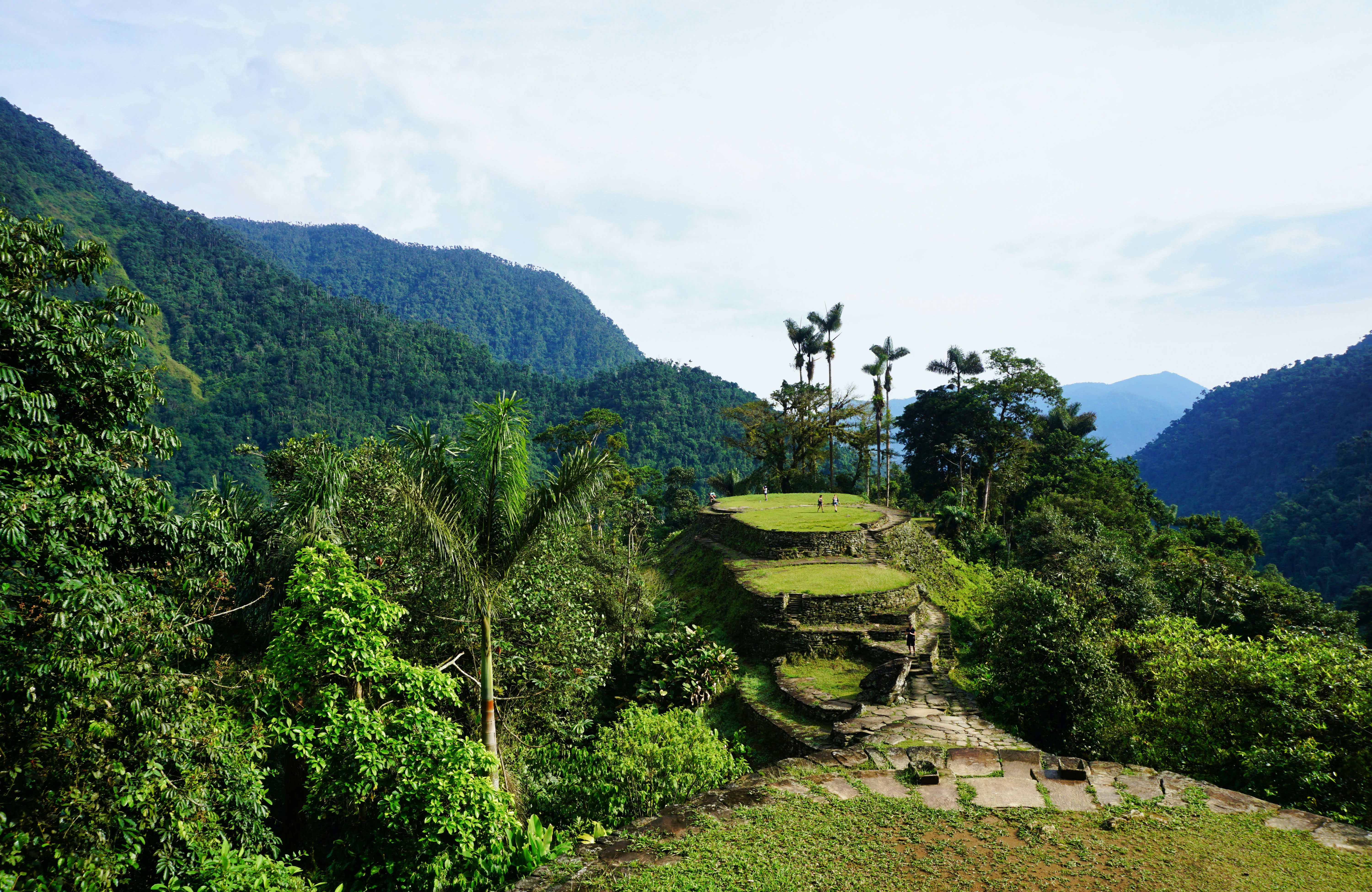 The Lost City in Colombia surrounded by lush green jungle