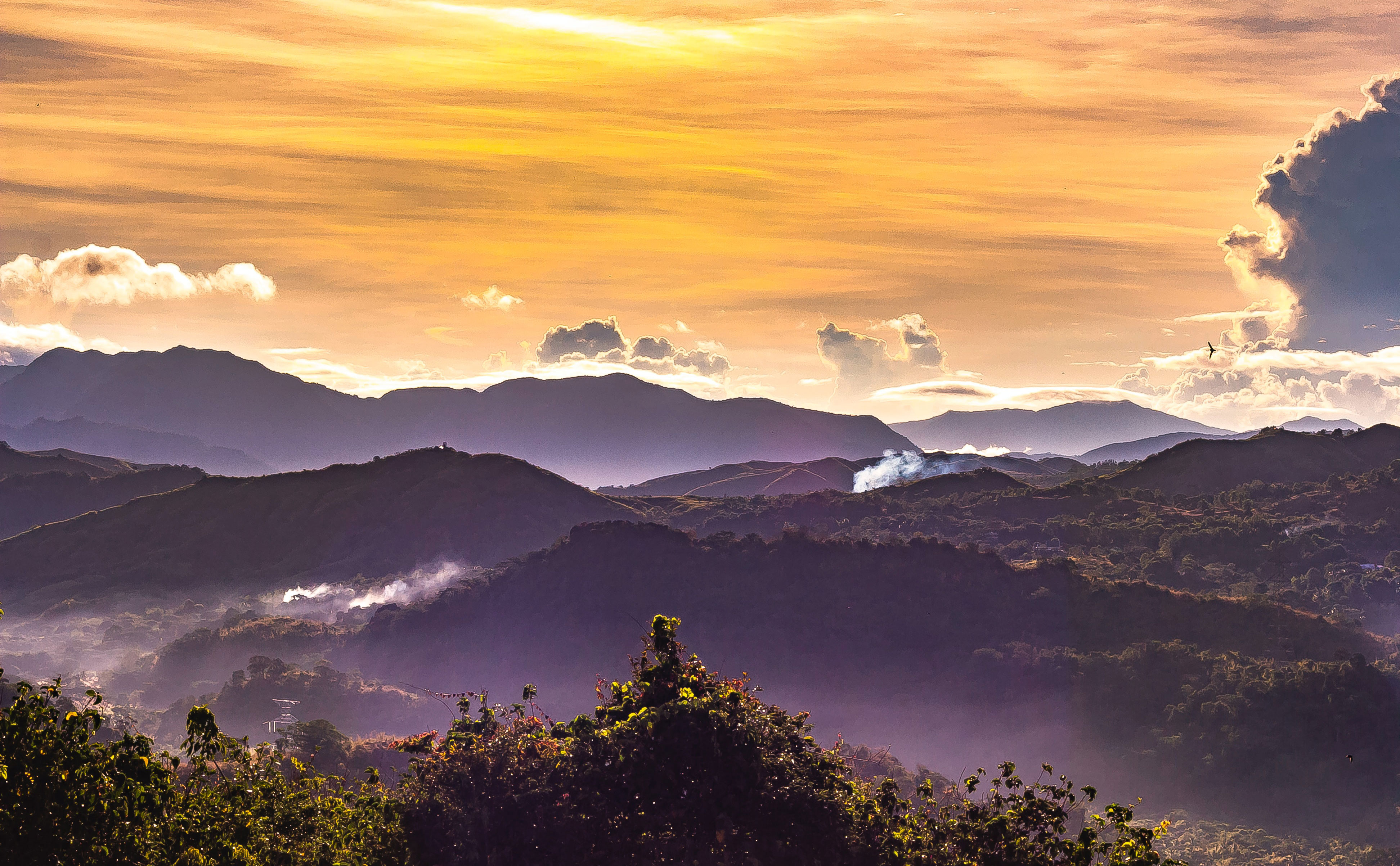 Sunset over Masungi Georeserve near Manila in the Philippines