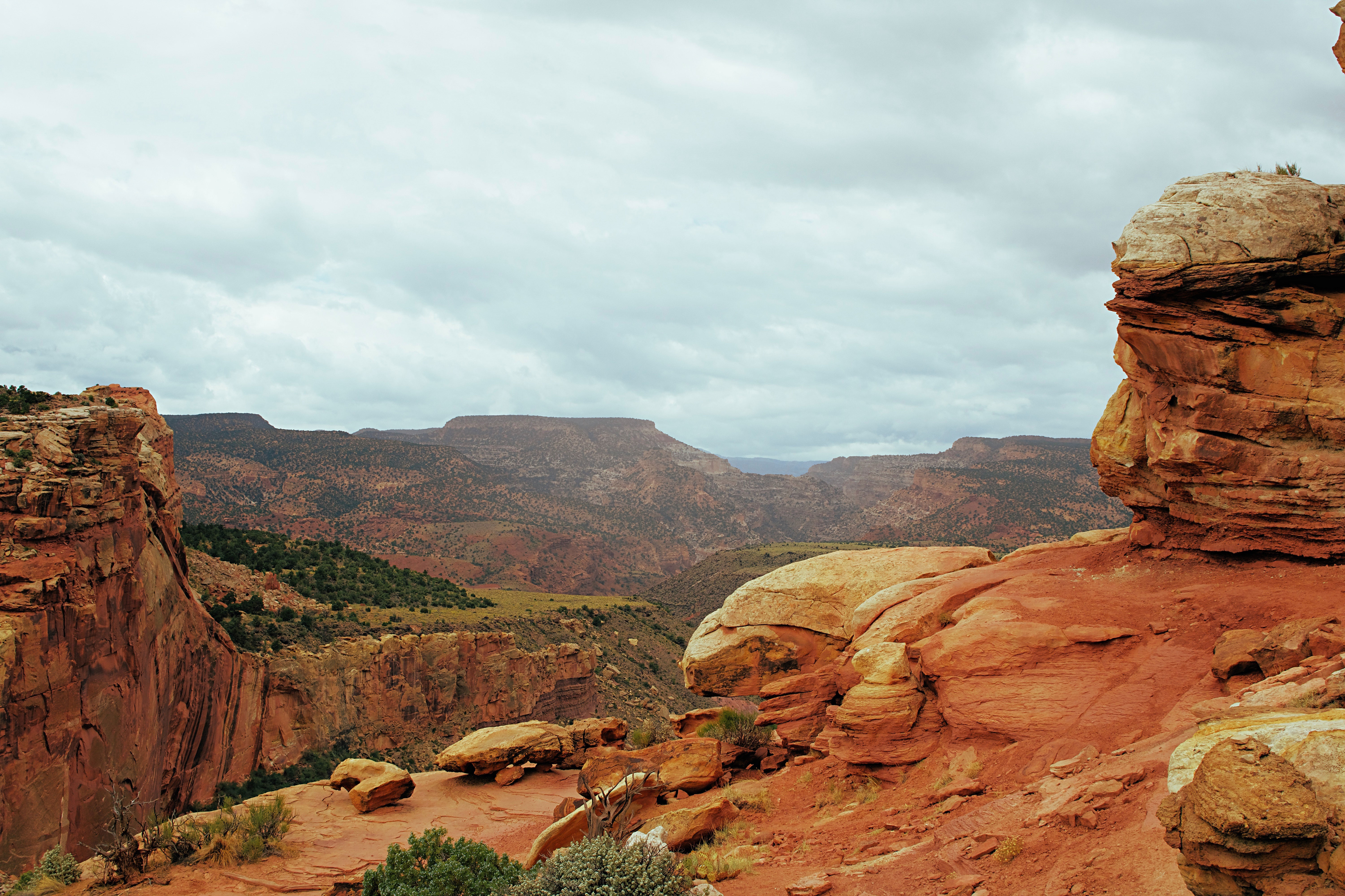Stunning view over Capitol Reef National Park in Utah, USA