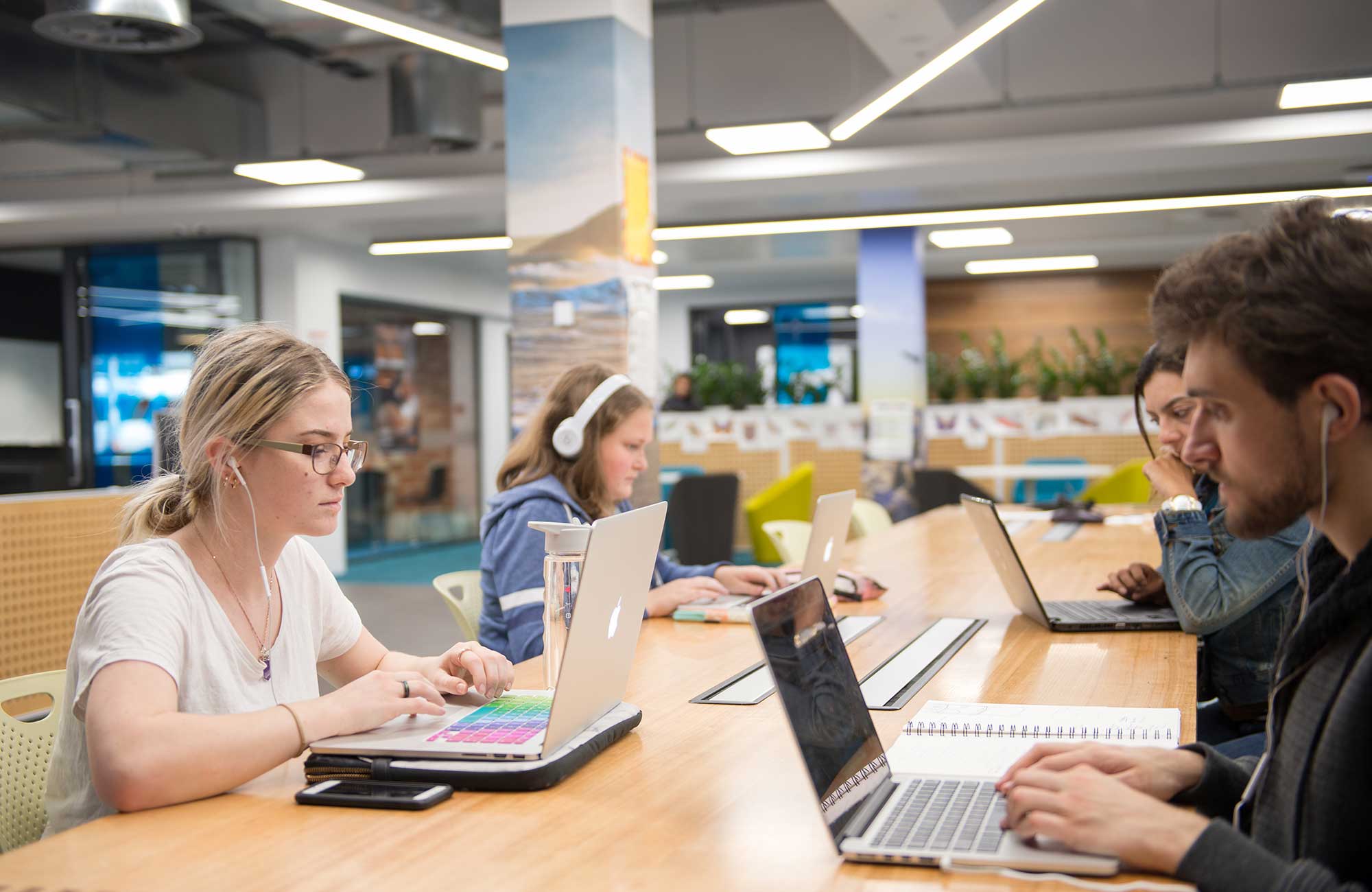 Torrens University Students Working In Library