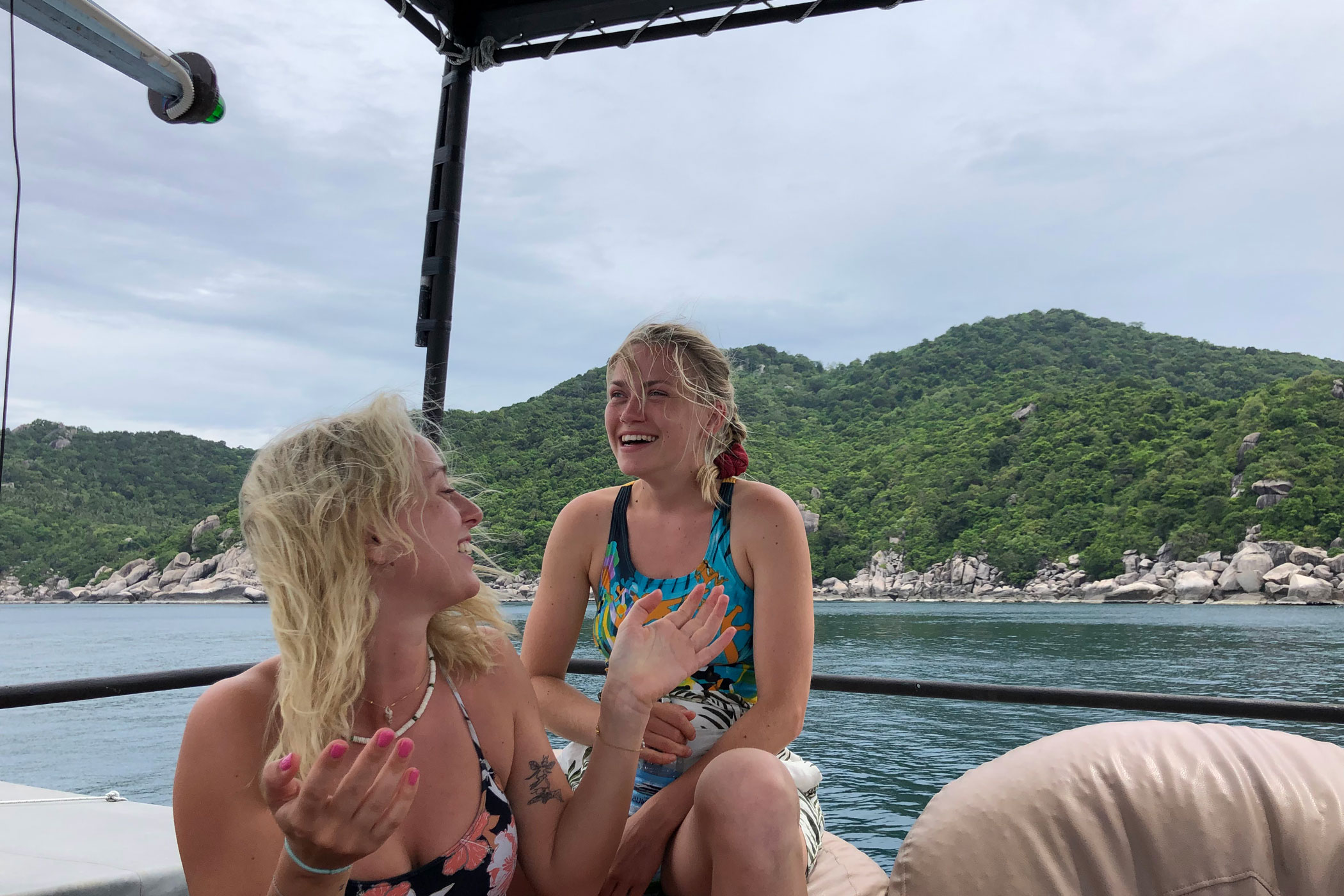 Freja On Boat In Bathing Suit