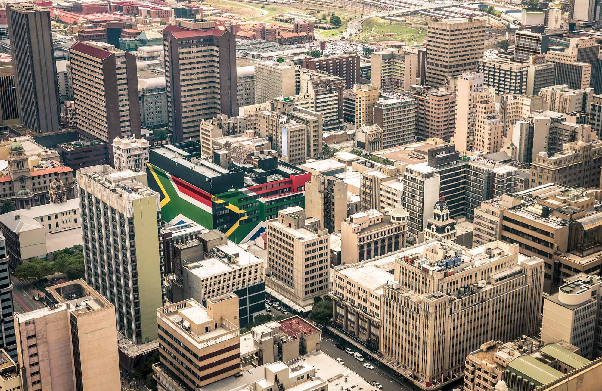 johannesburg-south-africa-city-aerial-flag-painted-wall-cover