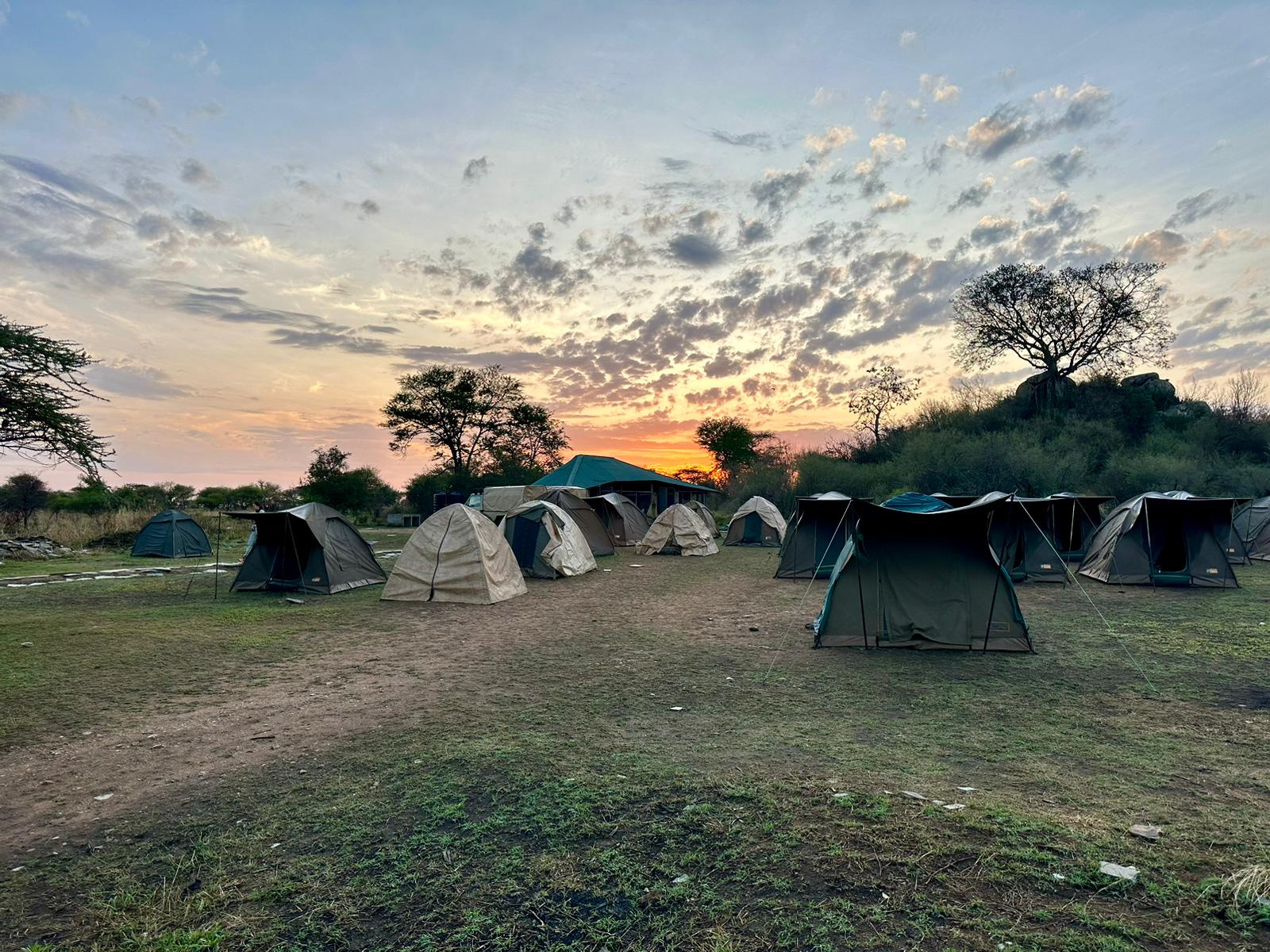 Tenten tijdens het wild kamperen